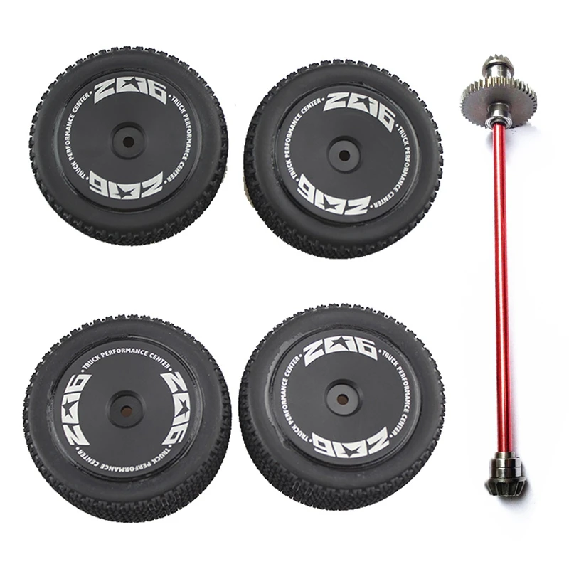 

Spare Parts Front Tire Rear Tire With Metal Main Central Axle Drive Shaft Upgrade Parts,For Wltoys 144001 1/14 RC Car