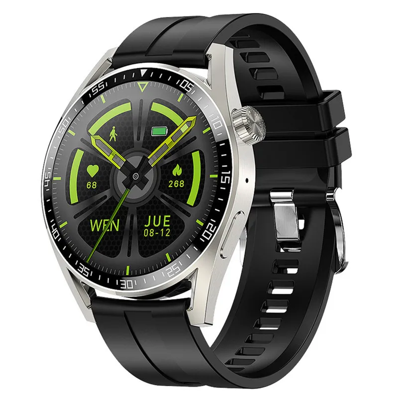 

HDT3 Smart Watch Men NFC Bluetooth Call Music Rotary Button GPS Tracker Wireless Charge Women GT3 Smartwatch For Android Ios
