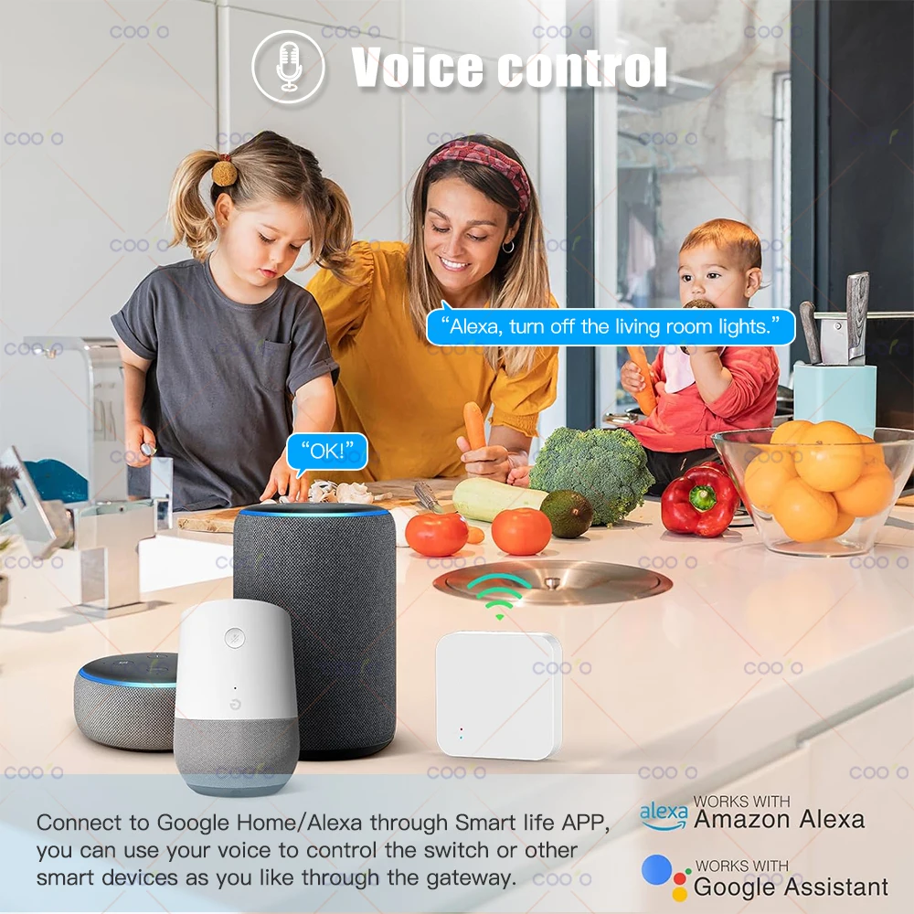 Фото Tuya Zigbee Bluetooth Многорежимный шлюз-концентратор Умный дом Беспроводной мост Smart Life Управление приложением Автоматическое устройство Работа с Alexa №5