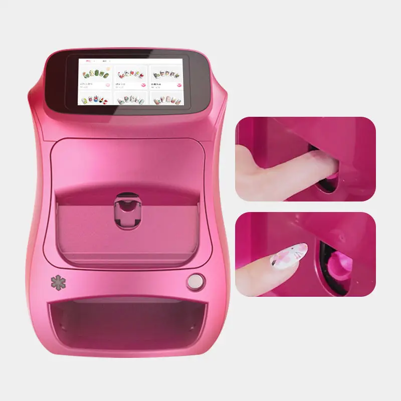 Portable 3D Painted Nail Printer Machine Intelligent Automatic