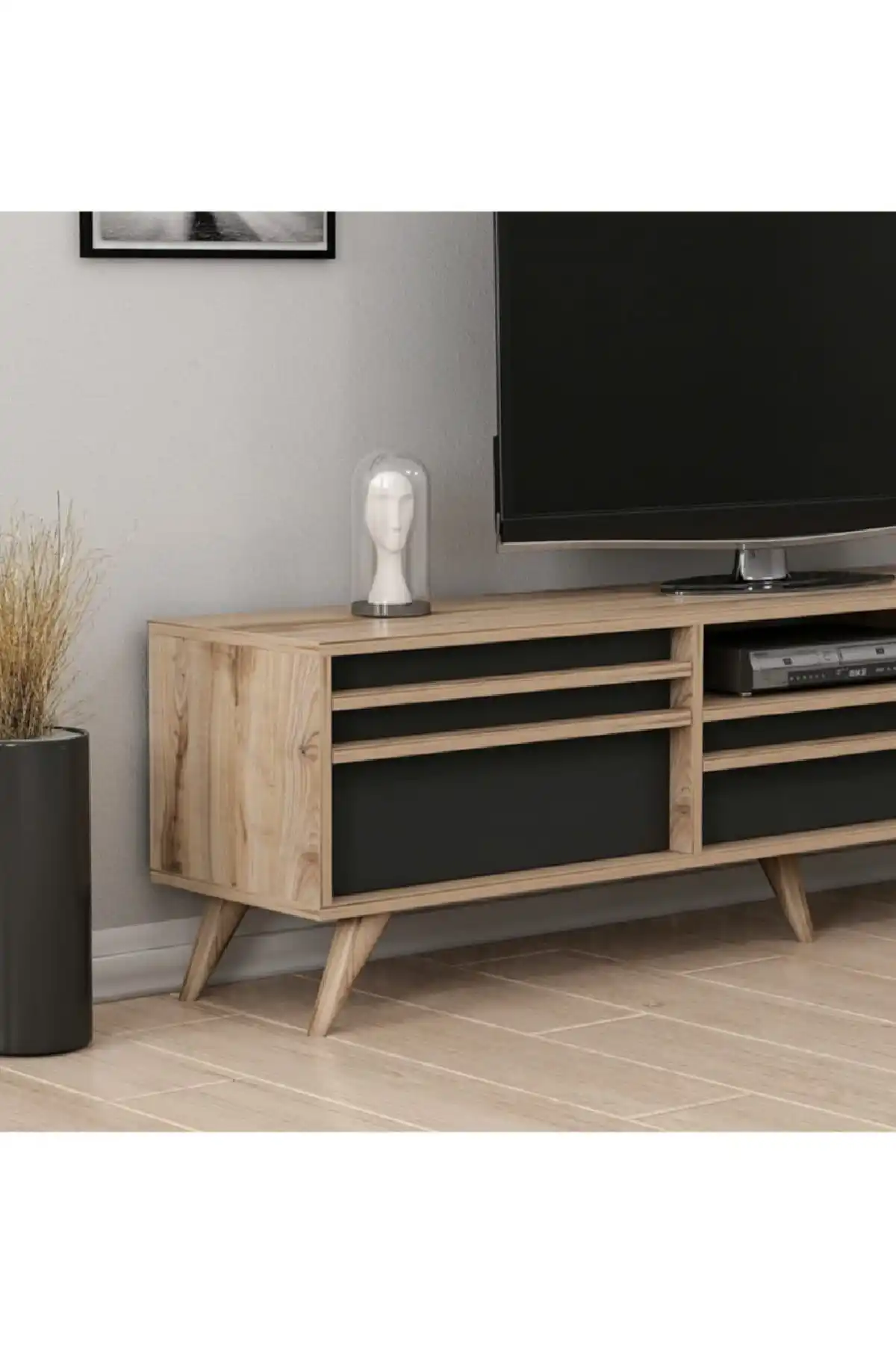 Современный ТВ-блок Hira ТВ-стенд Черная