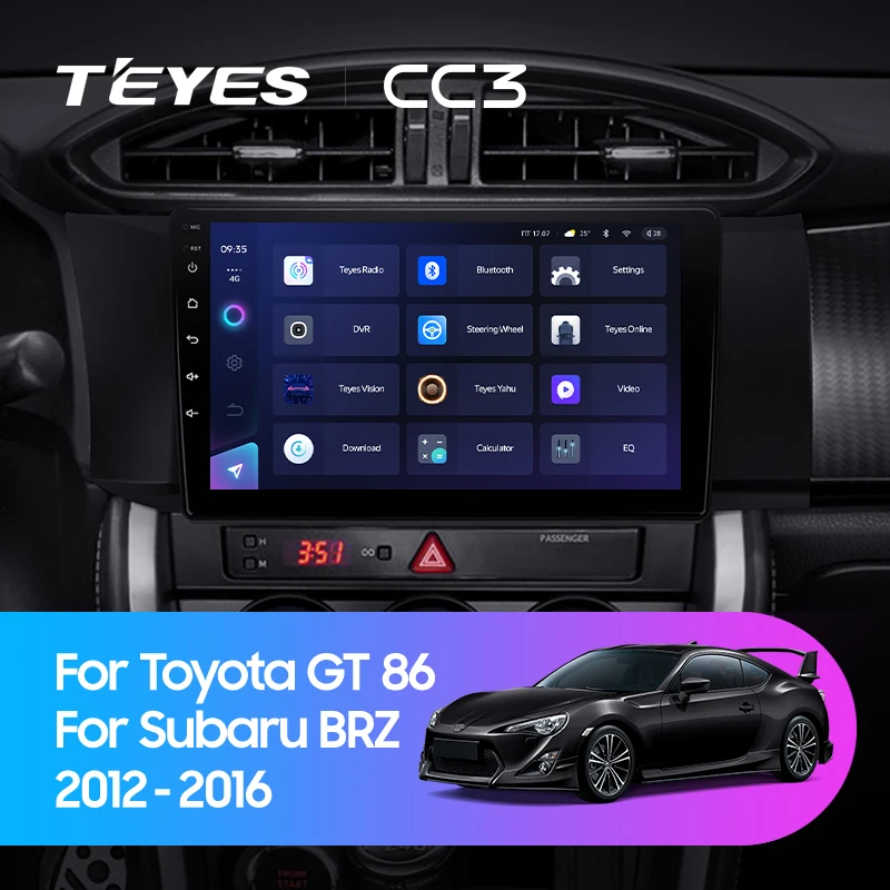 TEYES CC3 Штатная магнитола For Тойота ГТ 86 Субару БРЗ Toyota GT Subaru BRZ 2012 - 2016 до 8-ЯДЕР 6 + 128ГБ