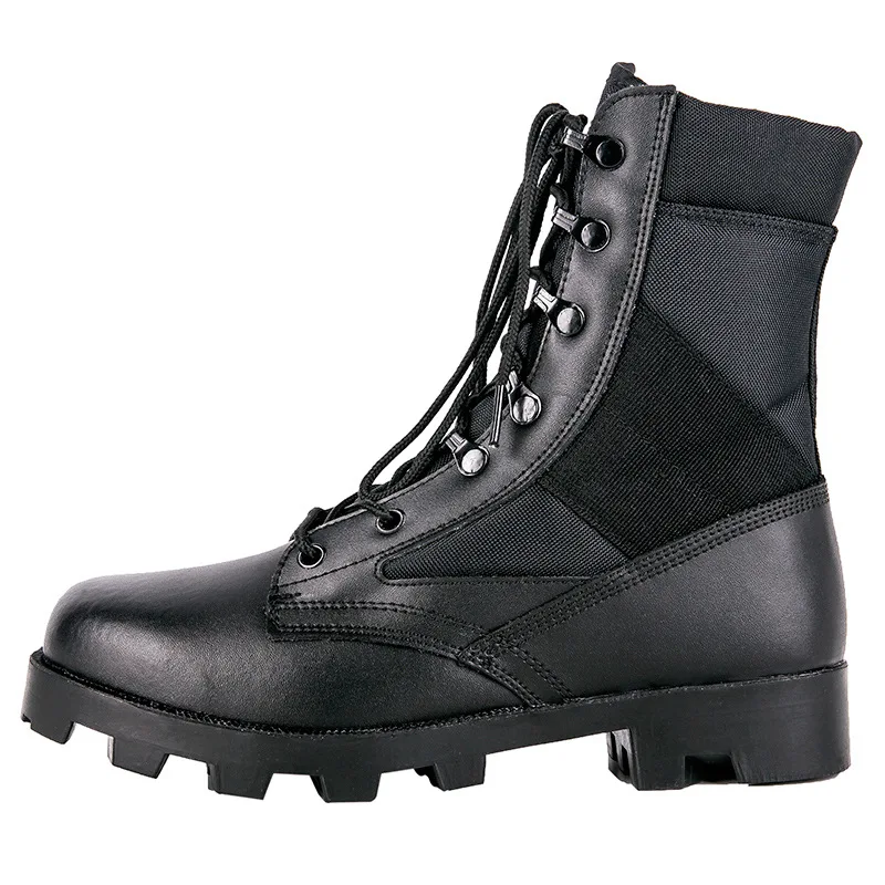 

summer man ankle boots military shoes genuine leather shoes for men army boots