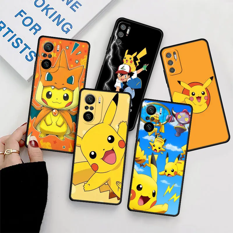 

Чехол для телефона с изображением покемона для Redmi Note 11 10 Pro 9S 9 8 8T 12 7 10C 9 12 K40 9A