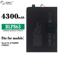 compatible for oppo reno 6 5g blp863 4300mah phone battery series