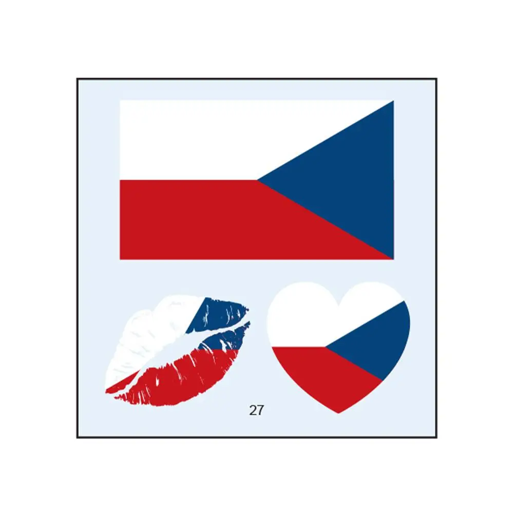 Новинка наклейка на лицо с Европейским флагом Германия Франция Италия