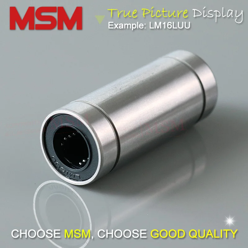 5 шт./лот длинные линейные подшипники MSM LM5LUU LM6LUU LM8LUU LM10LUU LM12LUU LM16LUU LM20LUU тандем