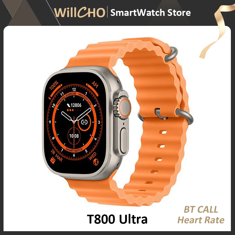 

IWO Smart Watch Ultra T800 Series 8 Smartwatch Men Women Smartwatch Bluetooth Call Waterproof Wireless Charging for Apple Xiaomi