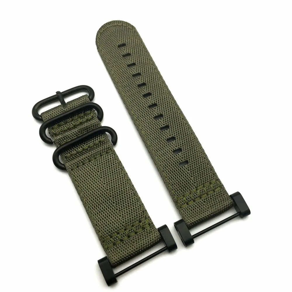 Green Black Ring For Suunto Core Series Traverse Watch Band Strap Nylon Zulu Watchband 24MM And Adapters And 2Pcs Screwdriver