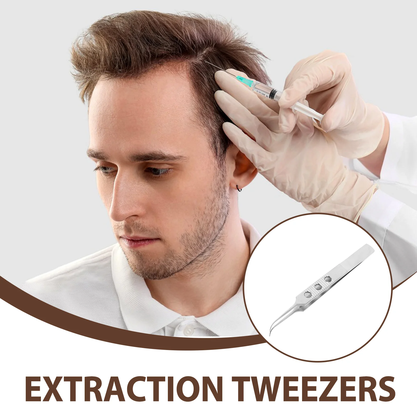 Набор инструментов для пересадки волос органайзер массажная губная серьга