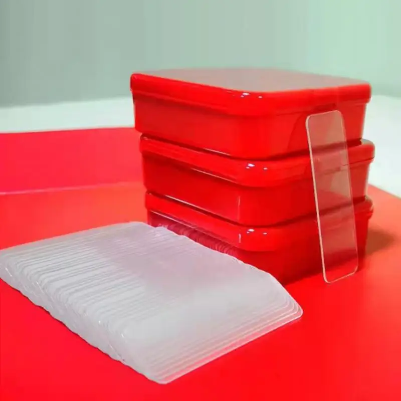 

60Pcs/Box Double Sided Tape Transparent Non-marking Strong Adhesion Tapes Easy To Cut High-adhesive Home Double Faced Tapes