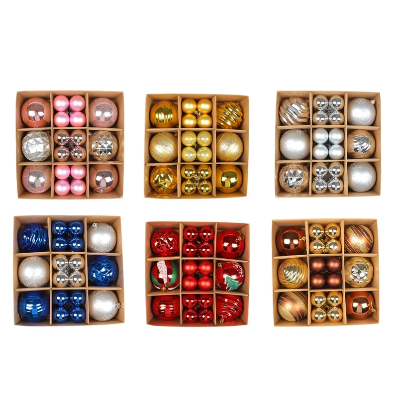 K3NA Decorative Christmas Tree Pendants 30pcs/box Pendant Ornament Christmas Baubles