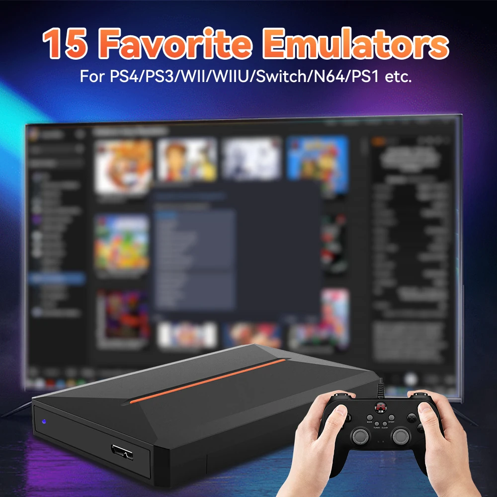 Игровой жесткий диск 500G с системой Launchbox Plug & Play игровые жесткие диски эмуляторы