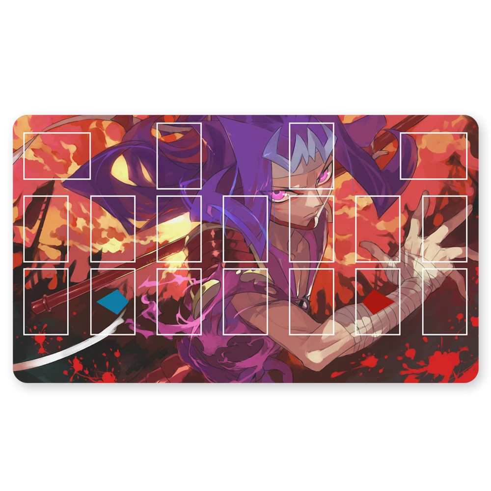 

682437 - TCG Playmat Blue-eyes Ultimate Dragon Dark Magician Duel Monsters Playmats Compatible for YuGiOh OCG TCG CCG + Free Bag