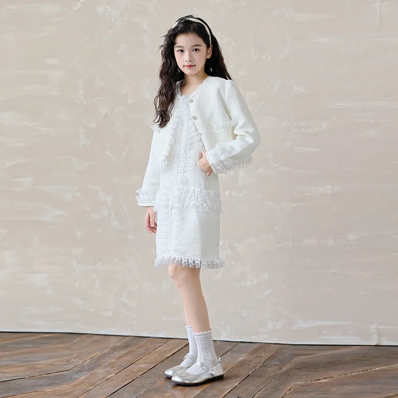 Детские комплекты одежды для девочек осенне-весеннее платье принцессы