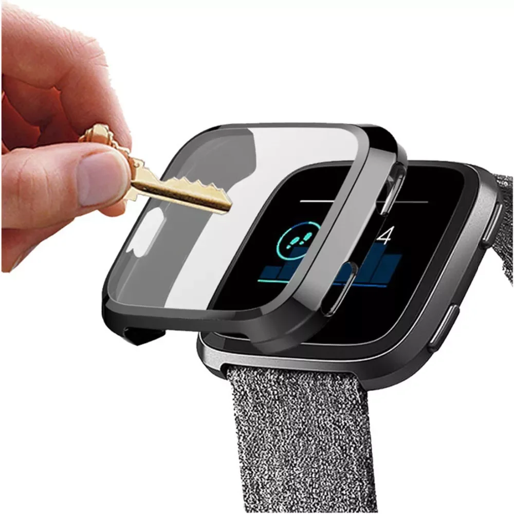 

Case For fitbit versa strap band screen protector cover All-inclusive ultra-thin soft frame watch Accessories for fitbit versa