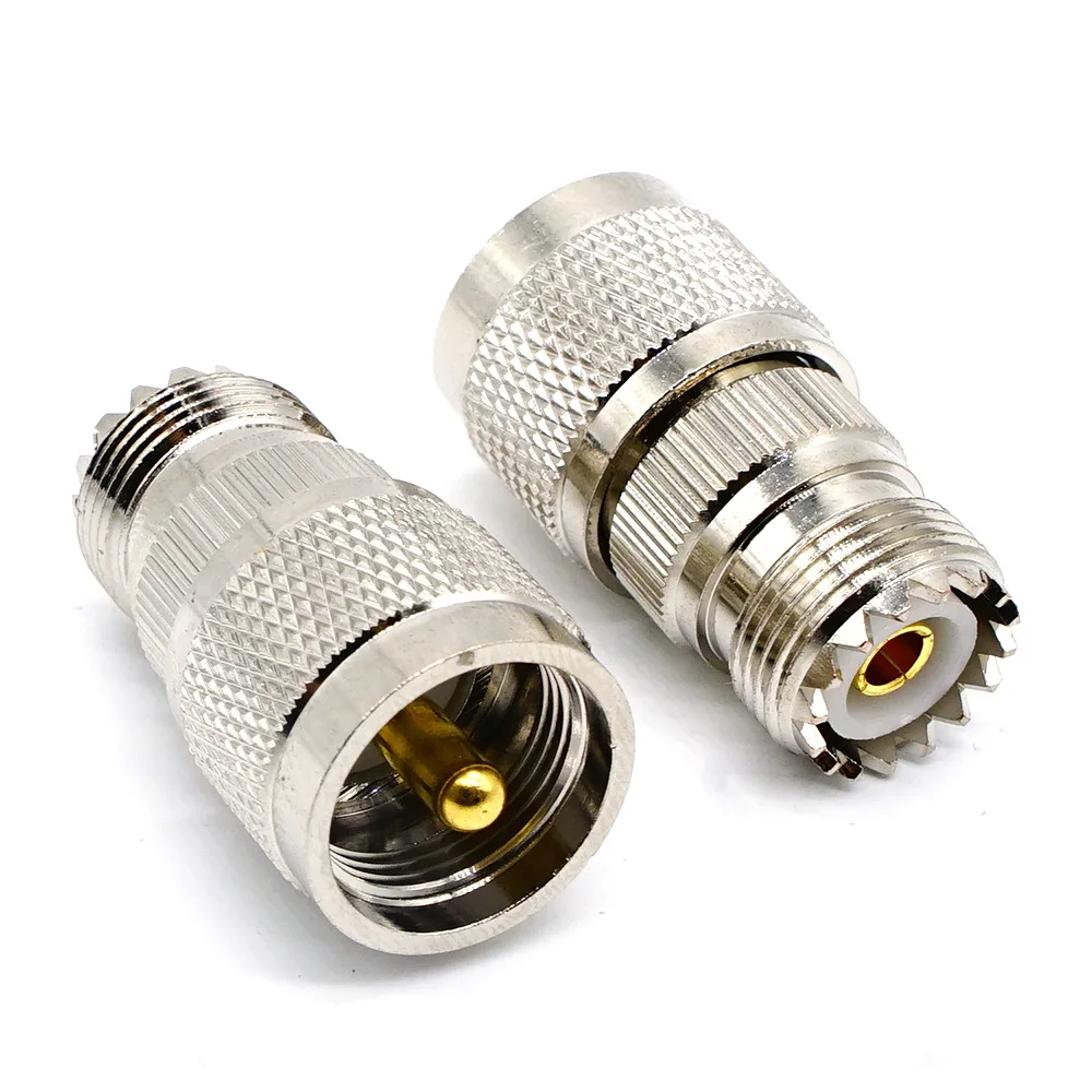 

2pcs N Male to UHF Female Adapter N Connector to PL-259 SO-239 Coax RF Coaxial Cable Connectors Antenna Accessories