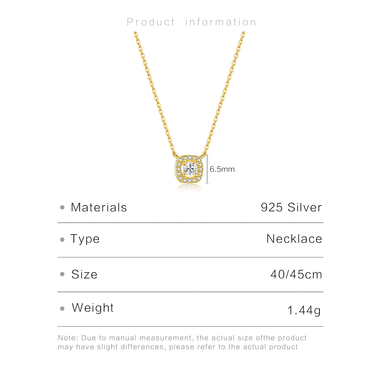 ANDYWEN стерлингового серебра 925 пробы женское колье-колье 2024 изысканные роскошные