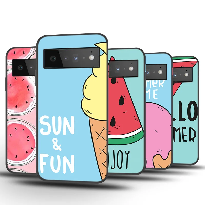

Cartoon Funny Fruits Pattern Phone Case For Google Pixel 6 Pro Case Cover For Google Pixel6 Pro Cute Soft Silicone Cover Housing