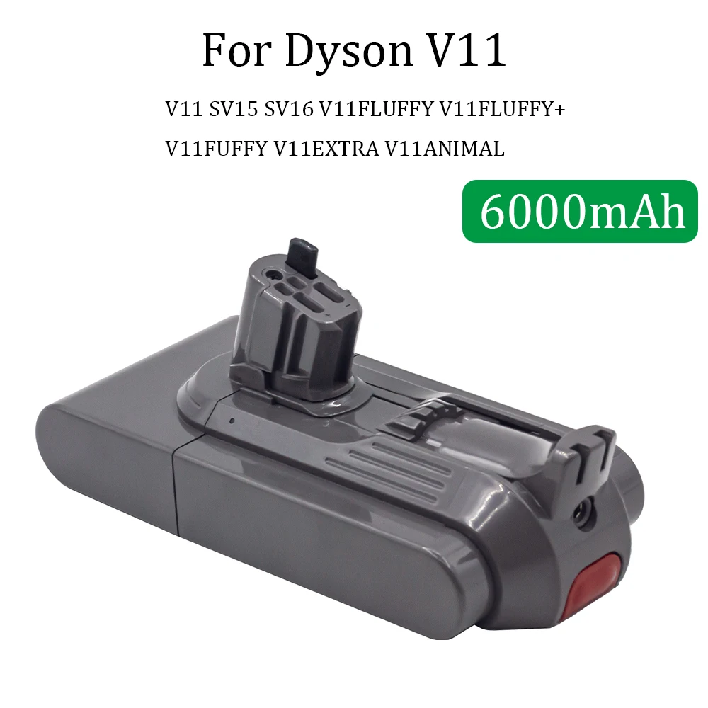Литиевая аккумуляторная батарея 25,2 в 6000 мАч для пылесосов Dyson V11 Outsize V11 Absolute Extra SV15 SV16