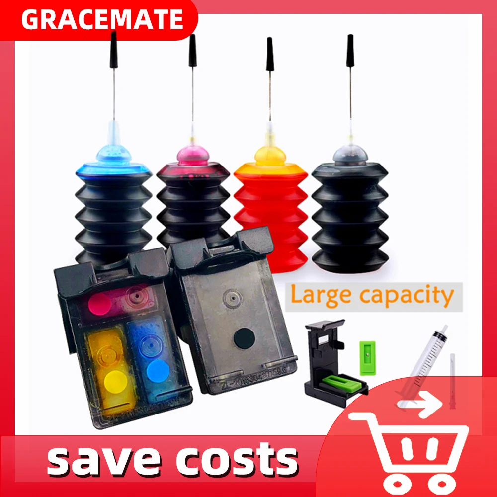 

GraceMate 302XL Ink Cartridge Replacement for hp 302 hp302 for hp Deskjet 1110 1111 1112 2130 OfficeJet 3830 3831 3833 4652 4655