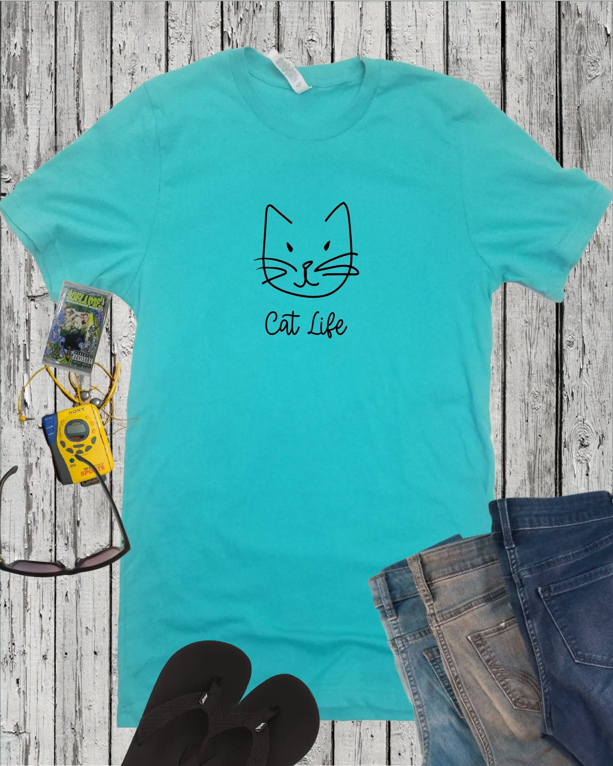 Забавные повседневные футболки для любителей кошек с легким кольцом