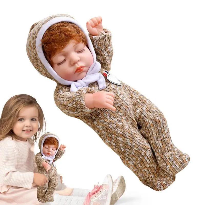 

Simulation Rebirth Doll Silicone Limbs Movable Children Rebirth Doll Cute Kids Toys with Clothes 30cm Collectible Rebirth Doll