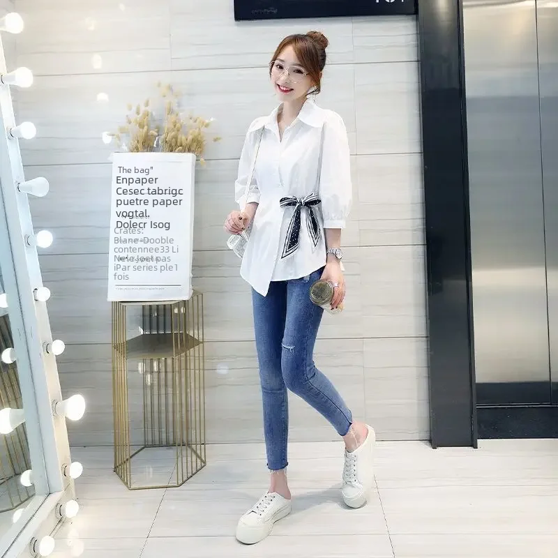 Женская повседневная рубашка для отдыха новинка ранней осени 2023 топ