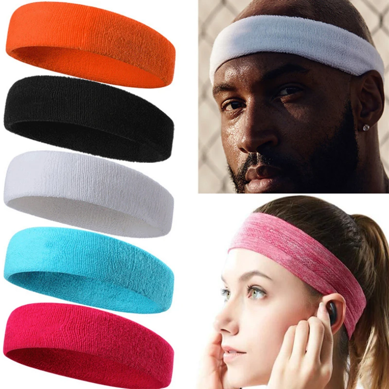 

Headband Sports Men Sweatband Tennis Safety Stretch Elastic Women Yoga Running Hair Band Basketball Headwrap Fitness Unisex