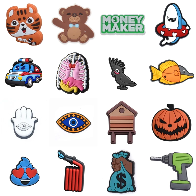 

Shoe Charms Para Pins Women Charm Decorations for Crocs Set Jeans Kids Shoes Accessories Boy Men Girl Wholesale Bulk Packs Gifts