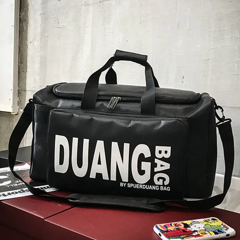 

Gym Bag Men Fitness Shoe Compartment Men Duffle Shoulder Bags Waterproof Travel Training Large Sport Handbag tote travel bags