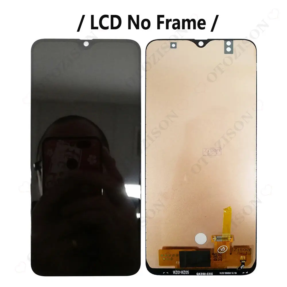 Ceny Super AMOLED A505 Wyświetlacz LCD Do Samsung Galaxy A50 2019 Z Ramką A505F A505FN A505GT A505FM Ekran Dotykowy Digitizer Zgromadzenie