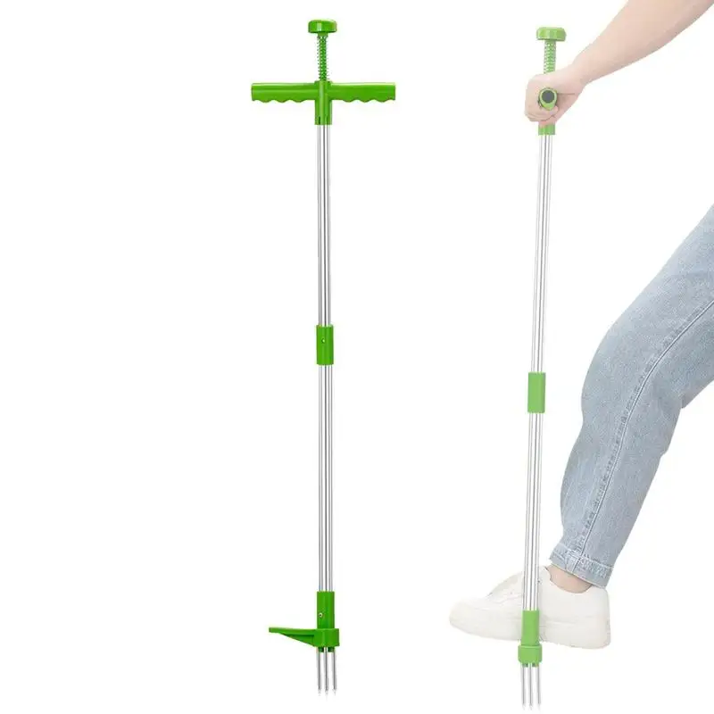 

Garden Weed Puller Stand Up Puller For Weeds Long Handle Hand Weeding Tool Portable Manual Weeder With Foot Pedal For Lawn And