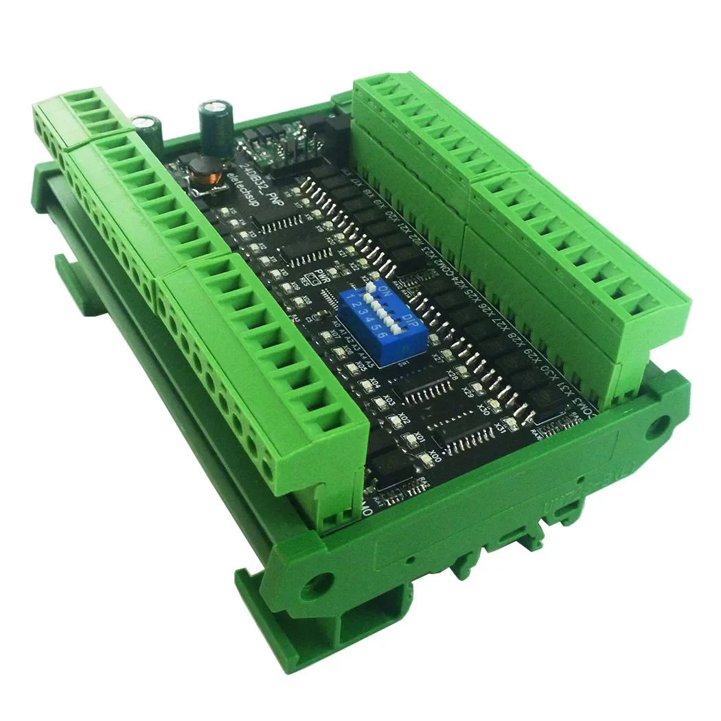 16-48 DI NPN/PNP цифровой коммутатор PLC IO Плата расширения 3000VDC оптический изоляционный