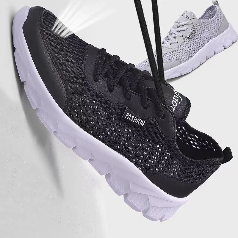 New 2023 Summer Men Shoes Brand Sneakers Men Comfortable Casual Shoes Mesh Breathable Sneakers for Men Footwear Plus Size 39-47