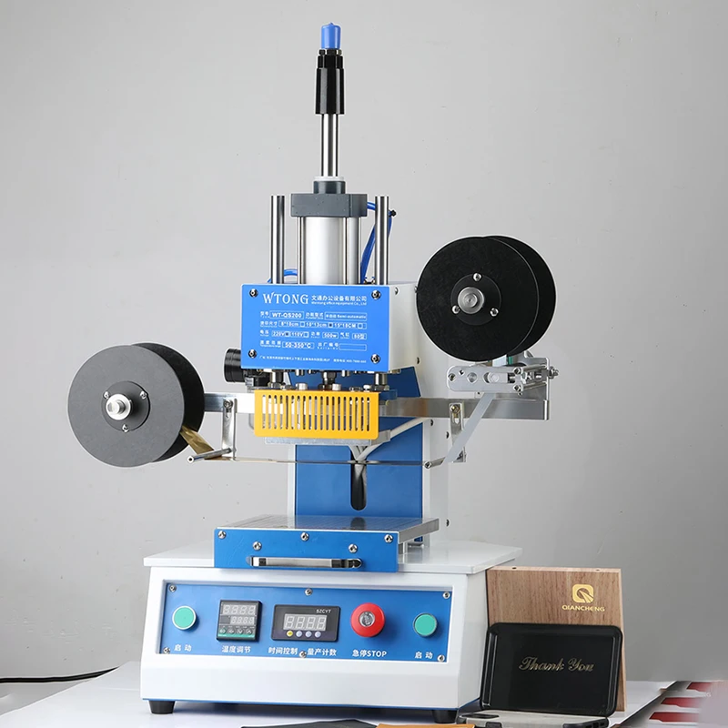 

Multi-functional Hot Stamping Machine Pneumatic Press Heat Transfer Bronzing Embosser with Foil Gilded Paper for PVC Leather
