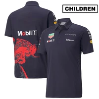 2022f1 racing official website the same full team fan childrens short sleeved polo shirt