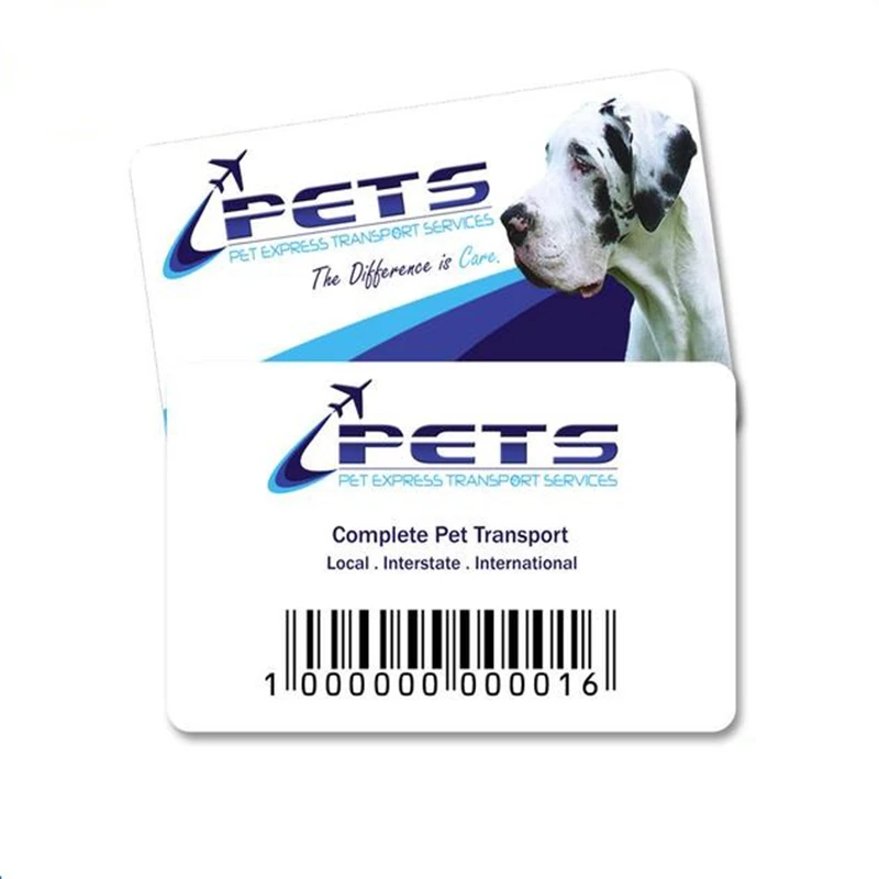 4000Pcs CMYK Full Color Printing PVC Barcode Card Loyalty VIP Membership Plastic Cards Double Side Overylamination 0.76mm Thick - купить по