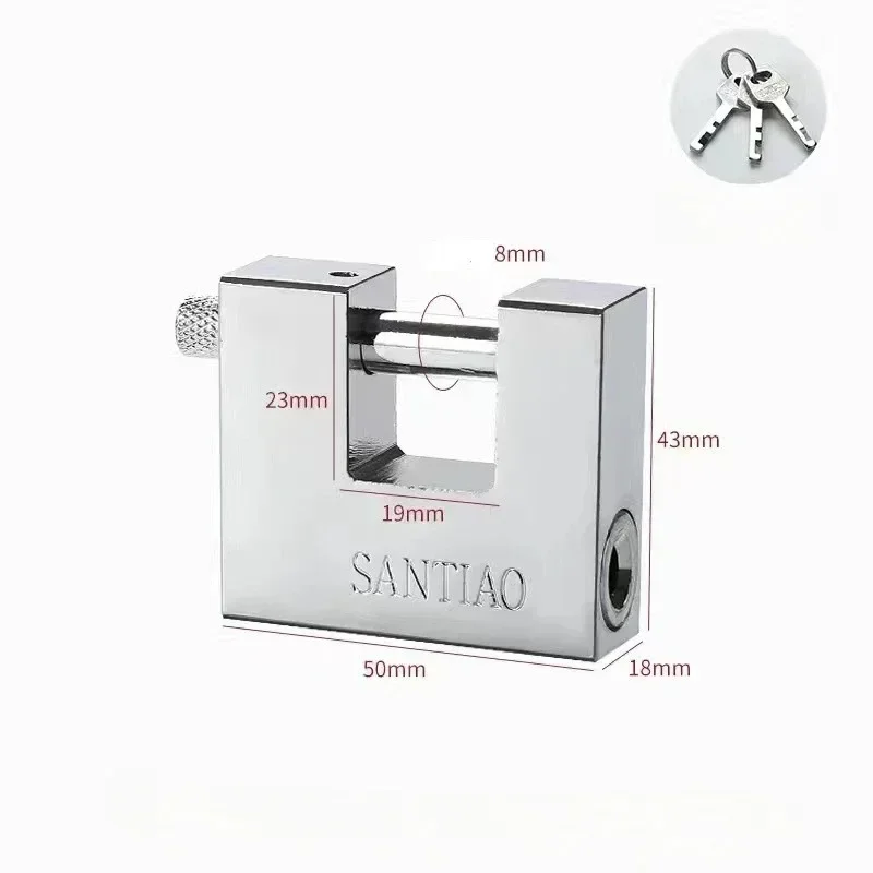 

1 шт., полностью металлический навесной замок