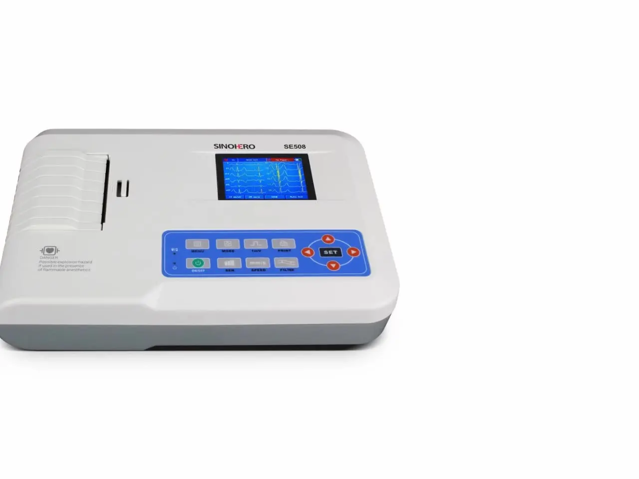 

SINOHERO Hot Sale Medical VET Electrocardiogram 12 Leads 3 Channel Veterinary Digital Portable Ecg Ekg Cardiograph Machine