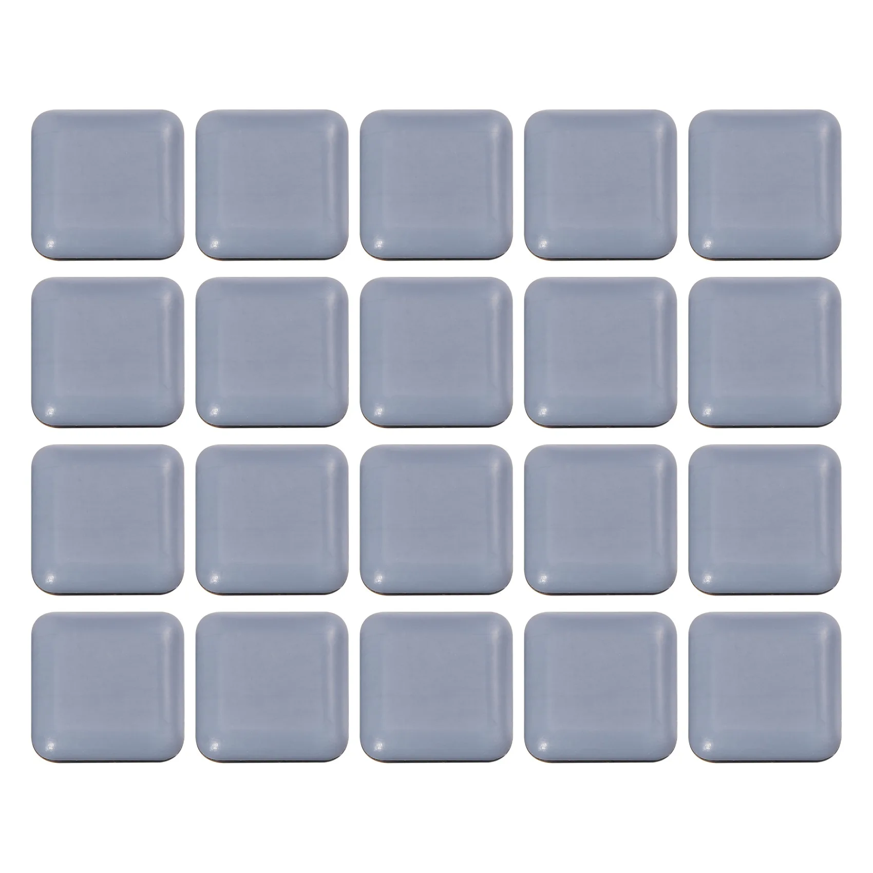 

20 PCS Furniture Gliders Slider 25 x 25 mm PTFE Self Adhesive Furniture Moving Pads Square for Furniture Easy Movers