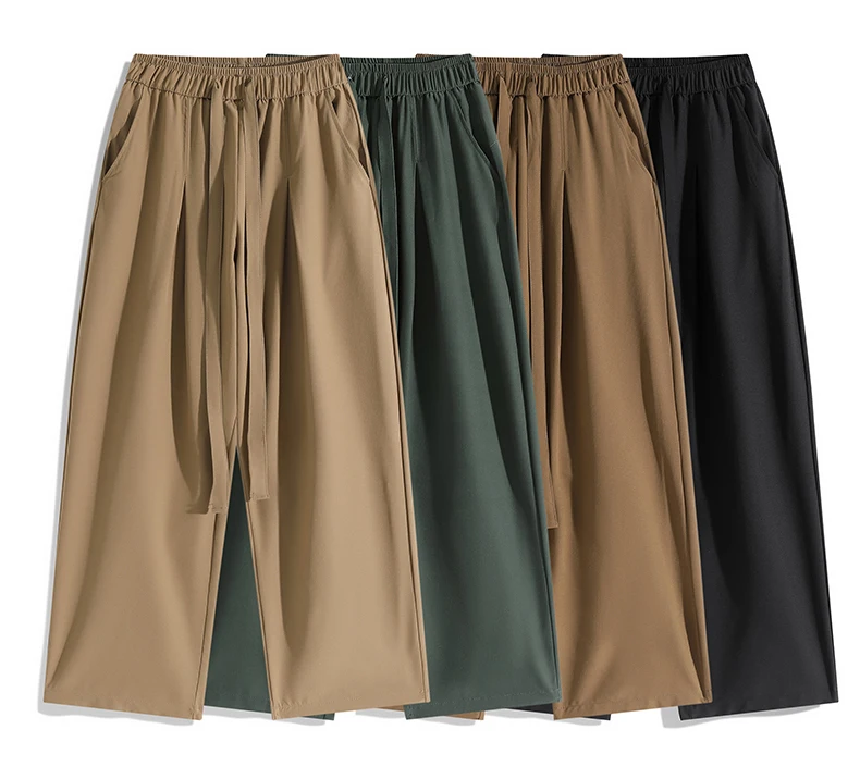 2024 летние шелковые брюки спортивные штаны уличная одежда джоггеры оверсайз 7XL 8XL