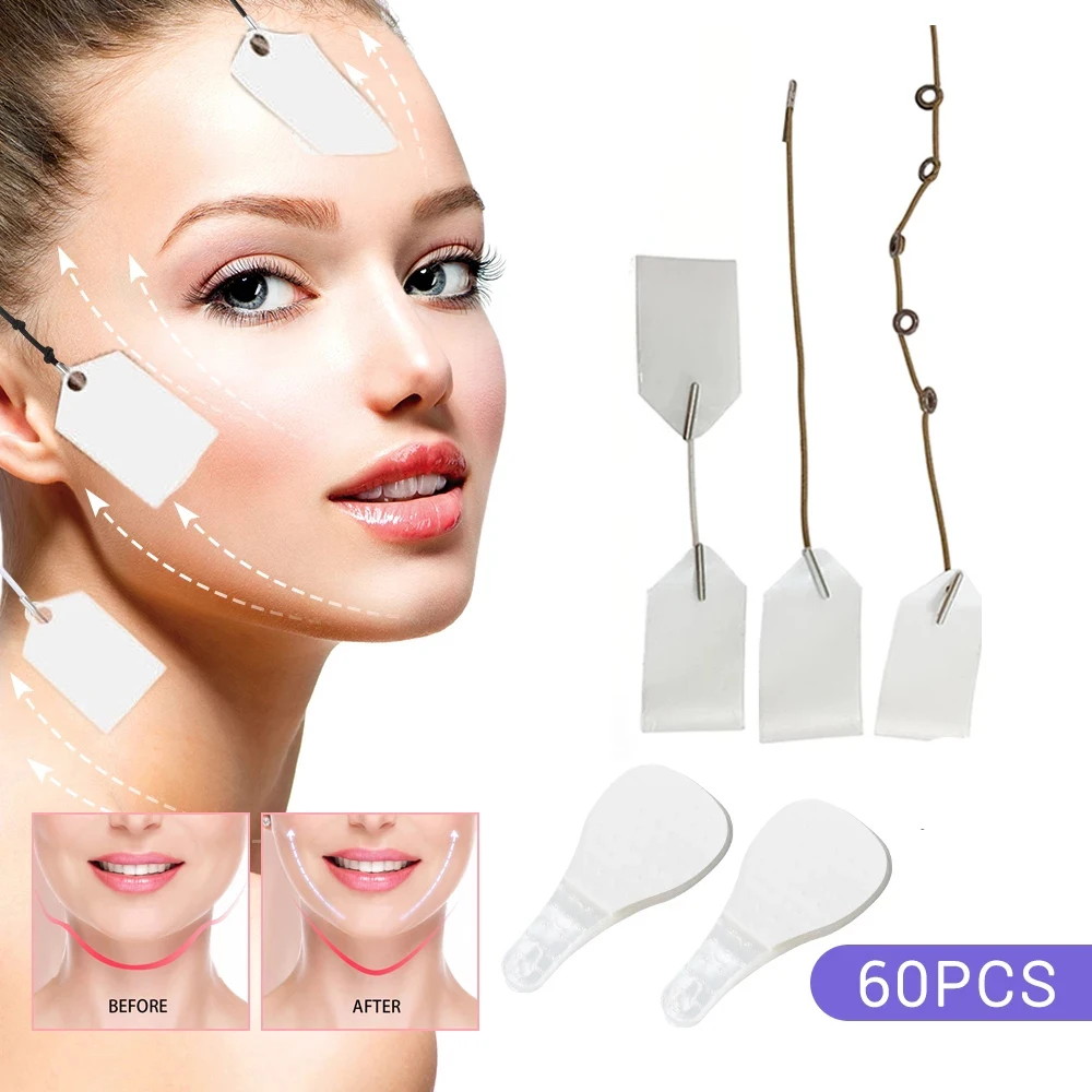 

20/60/120Pcs New Lift Face Sticker Chin Tightening V Face Makeup Adhesive Invisible Tape Anti-Wrinkle Patches Skin Care Tool