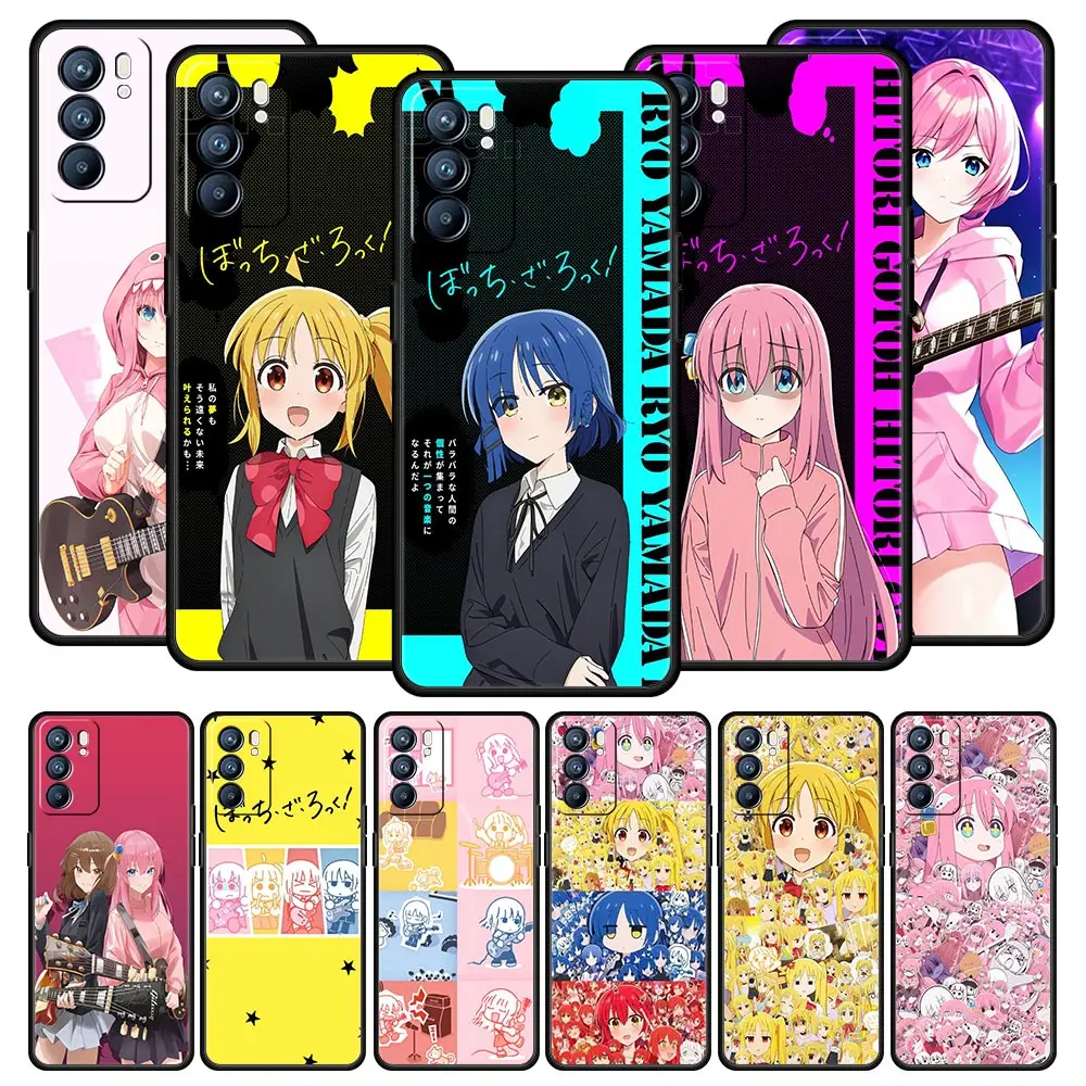 

Bocchi the Rock Anime Phone Case For OPPO Find X5 A54 A53 A52 A9 2020 A16 A15 A95 A76 A74 A12 Reno7 SE Reno6 Pro Plus 5G Cover