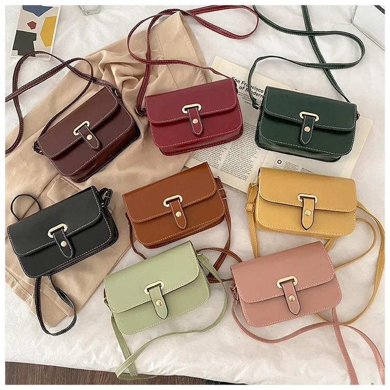 

Shell Women Messenger Bags Women Crossbody Bags Satchel Small Square Leather Mini Female Shoulder Bag Mobile Phone Packet Bolsa