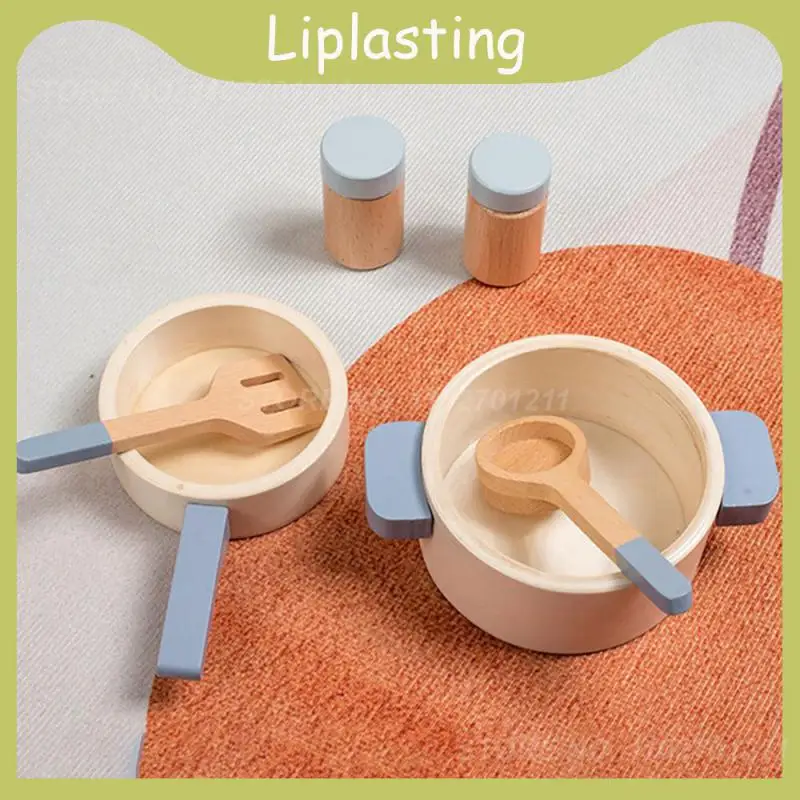 

Hands-on Ability. Kitchen No Glitch Toy Sturdy Smooth Simulation No Deformation Infant Puzzle Early Education Mellow Wooden