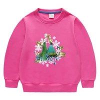 spring and autumn clothes for 2 10 years old kids sweatshirt girls frozen elsa cotton tops children clothing baby girls clothes