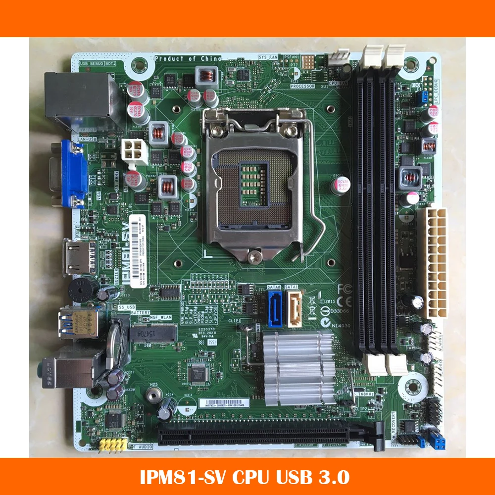 High Quality Desktop Motherboard For HP IPM81-SV CPU USB 3.0 822766-001 822766-601 Fully Tested