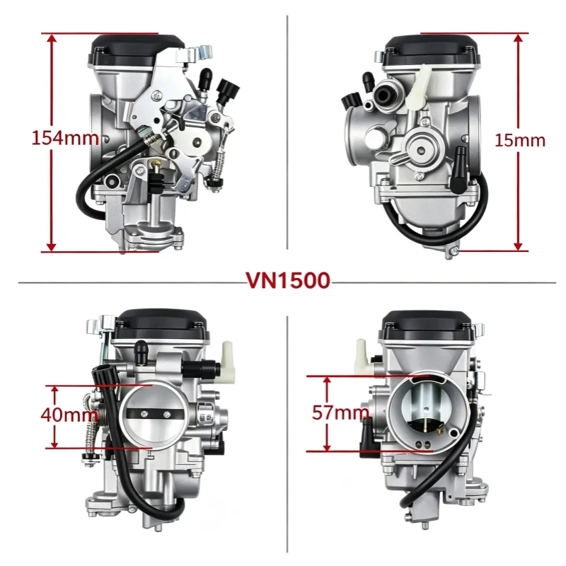 Фото Карбюратор для мотоцикла Kawasaki Vulcan 1500 VN1500 Classic 1998-2004 15003-1241 15003-1353, аксессуары для мотоциклов №2