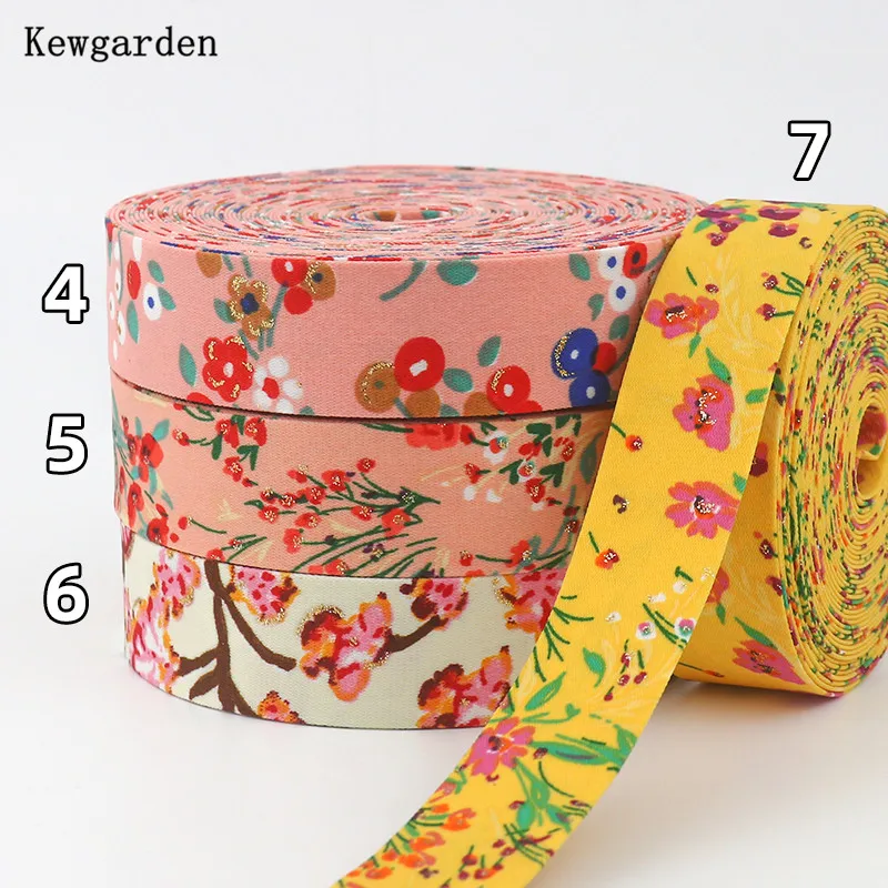 

Kewgarden позолоченный принт сливы цветок Layerling тканевые ленты 1,5 "1" 25 мм 4 см 1 см DIY лук аксессуары для волос ручной работы 11 ярдов